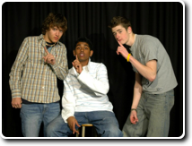 Perry (Adam), Gerome (Asif), & Gino (Paul)